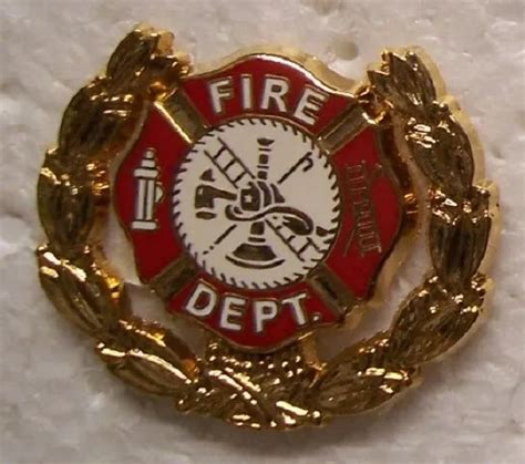 Hat Pin Fire Rescue Police Fire Department Emblem New Lapel Pin Push