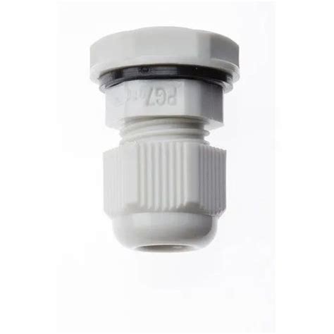 Nylon White Plastic Pg Cable Gland Ip Size Available In Pg To