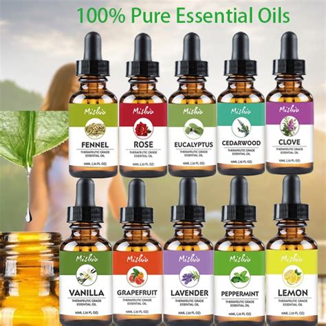 Ml Natural Botany Food Grade Essential Oils Pure Aromatherapy