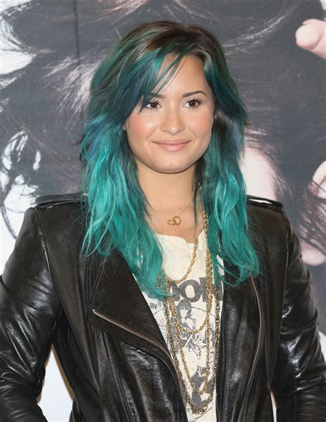 Demi Lovato Dyed Her Hair Neon Green — Photos Allure