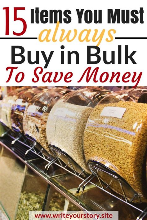 Items You Should Always Buy In Bulk To Save Money Grocery Savings Tips