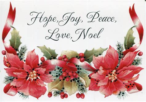 Religious Christmas Cards Hope Joy Love Peace Noel Christmas