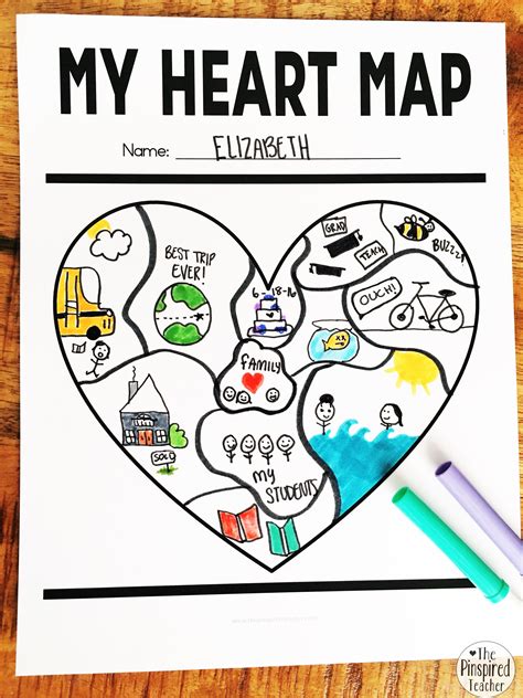 Heart Map Launching Writing Workshop The Pinspired Teacher The
