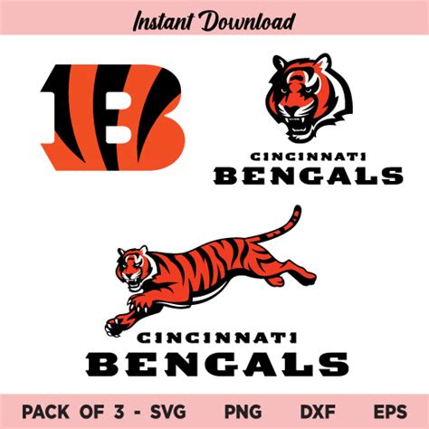 Cincinnati Bengals Svg Cincinnati Bengals Logo Svg Bundle American