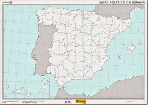 Maestra De Primaria Mapas Mudos De España