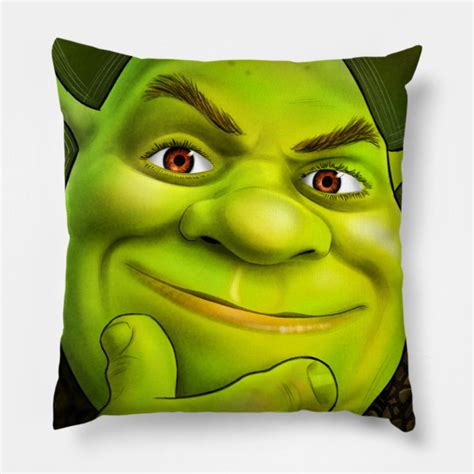 Shrek Portrait Shrek Pillow Teepublic