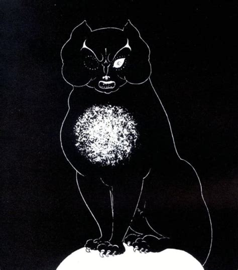 Llustration By Aubrey Beardsley For Edgar Allan Poes The Black Cat