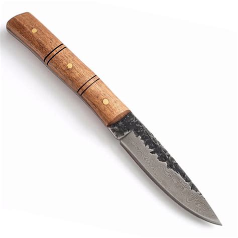 4 Inch Blade Full Tang Hand Forged Hunting Knife Rosewood Handle