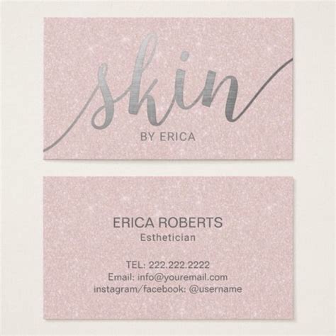 Aesthetician Business Cards