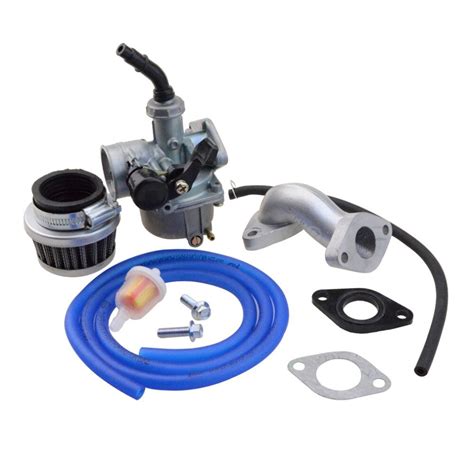 GOOFIT Blue PZ19 Carburetor With Air Filter Rebuild Kit For Honda XR