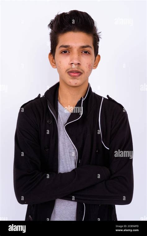Portrait Of Young Handsome Indian Teenage Boy Stock Photo Alamy