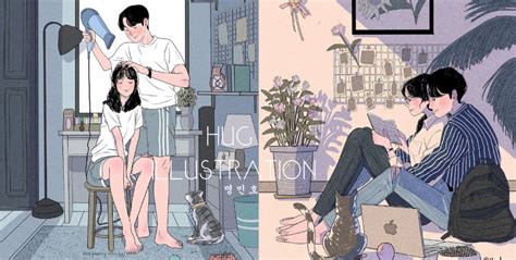 原來愛情是這麼一回事～韓國插畫家명민호用「抱抱插畫」帶你了解兩個人「一起」的重要性！ igorgeous
