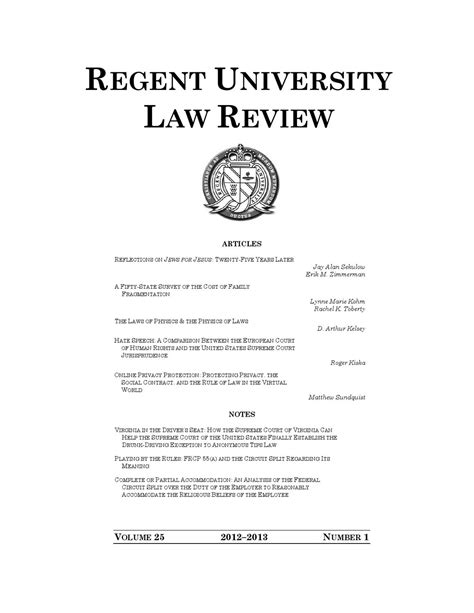 regent university law review vol 25 no 1 by regent university school of law issuu