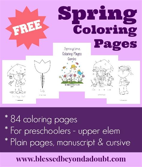 Abc for dot marker coloring pages free printable coloring pages for preschoolers welcome preschool teachers and parents, it's time to color the dot. FREE Spring Coloring Pages - 84 pages! - Blessed Beyond A ...