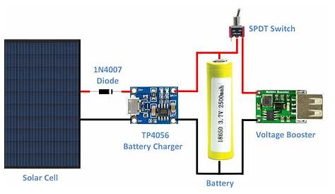 battery usb charger circuit diagram