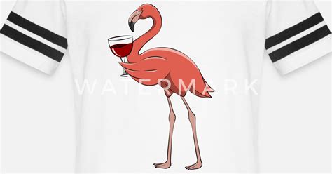 Flamingo Drink Wine Pink Party Funny Cute T Unisex Vintage Sport T