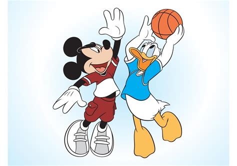 Mickey Mouse And Donald Duck Vector Art At Vecteezy
