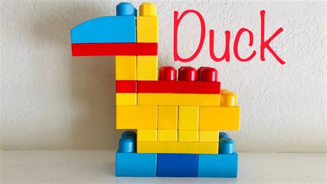 How To Build Duck 🦆 With Blocks Building Blocks Blocks Youtube