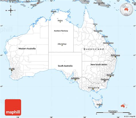Australia Simple Map Michelles Creative Blog Australia Map For Kids