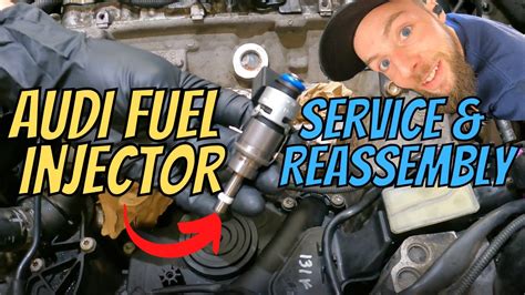 Audi Fuel Injector Removal New Seals And Reassembly From Carbon Cleaning