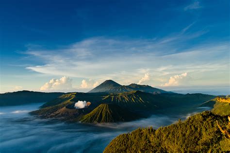 Download Indonesia Volcano Nature Landscape Hd Wallpaper