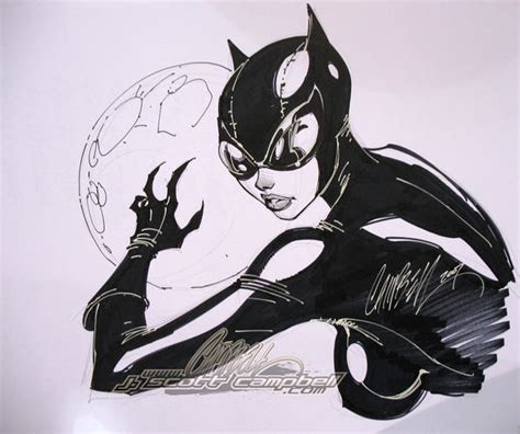 Catwoman Con Sketch 1 By J Scott Campbell On Deviantart