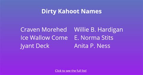 100 Inappropriate Dirty And Funny Kahoot Names To Use Followchain