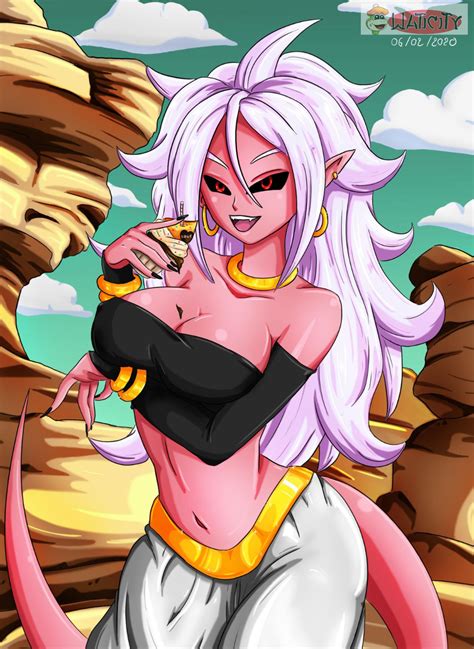 Although referred to as an android, it is later revealed that both him and android 18 were modified with reconstructed organic matter and had very little artificial components. Android 21 (DragonBall Z) by waticity05 on DeviantArt in ...