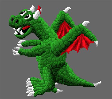Dragon Pixel Art Pattern Pixel Art Pattern Bowser Dinosaur Stuffed