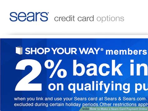 You can put up a call to the automated sears for some people that will choose to make card payment in person, you can browse the sears credit card near you using this link 1. How to Make a Sears Card Payment Online: 12 Steps (with ...