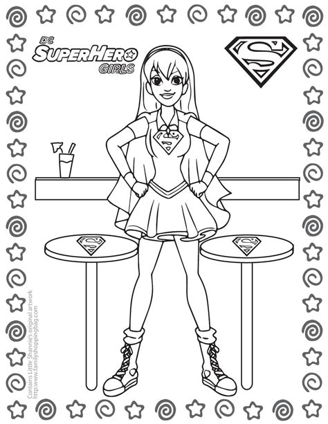 Coloring Page 7 Dc Super Hero Girls