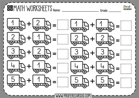 Simple Addition Worksheet For Grade 1 Profe Recursos