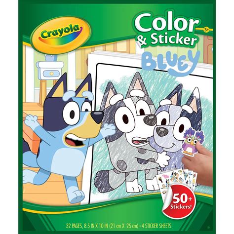 Crayola Color And Sticker Bluey Each Woolworths