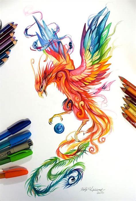 Image result for color pencil drawing ideas | Phoenix ... Cool things to draw :