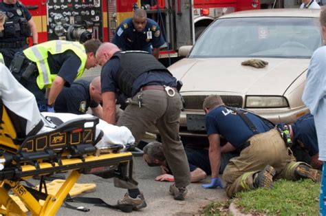 Police Firefighters Rescue Man Trapped Under Car Lagrange Daily News