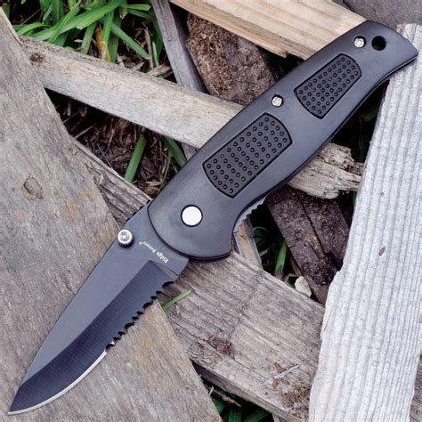 Ridge Runner Tactical Pocket Knife Black Free Shipping