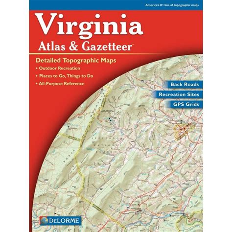 Delorme Atlas And Gazetteer Virginia Topographic Map Washington Virginia