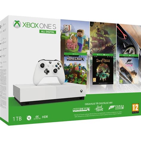 Herní Konzole Microsoft Xbox One S 1 Tb All Digital Edition Eberrycz