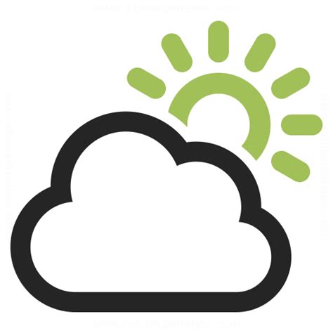Cloud Sun Icon And Iconexperience Professional Icons O Collection