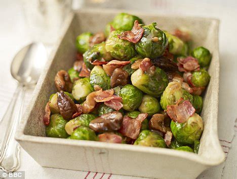 1kg brussels sprouts, outer leaves removed. Recipe: Brussels sprouts with chestnuts and crisp pancetta | Daily Mail Online