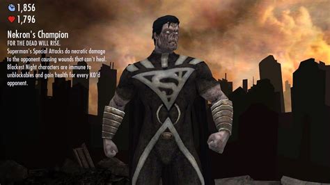 Injustice Superman Blackest Night Super Moves Youtube