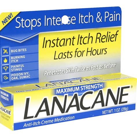 Lanacane Anti Itch Cream Medication Maximum Strength Stuffing Foodtown