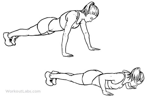 Wide Push Up Illustrated Exercise Guide Workoutlabs