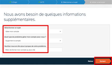 Vous verrez que votre compte a été créé maintenant et l'id unique de votre numero origin. Supprimer un compte Origin