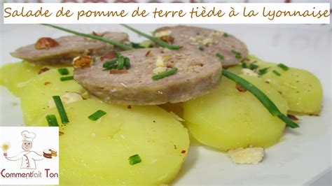Salade De Pomme De Terre Ti De La Lyonnaise Recette Salade Compos E Youtube