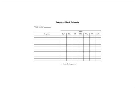 Looking for employee work schedule template 17 free word excel pdf? Blank Schedule Template - 23+ Free Word, Excel, PDF Format ...
