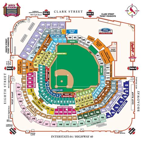 Busch Stadium St Louis Mo Seating Chart View