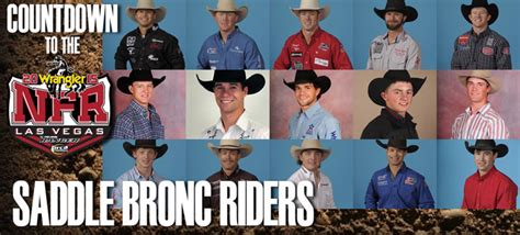 Meet The 2015 Wrangler Nfr Saddle Bronc Riders