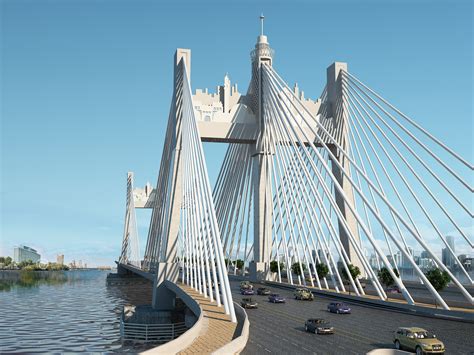 Cable Stayed Bridge Design On Behance