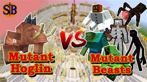Mutant Hoglin Mutant More Vs Mutant Monsters Minecraft Mob Battle